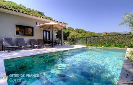 Gite n &deg;64481 Vallecalle - Corse - Gite &agrave; Vallecalle, Grand-Bastia, Haute-Corse, labellis&eacute; Gites de France : la piscine