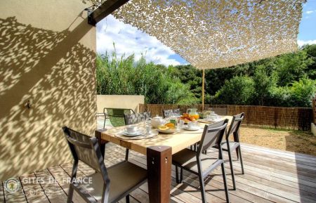 Gite n &deg;64471 Oletta - Corse - Gite &agrave; Oletta, Grand-Bastia, Haute-Corse, labellis&eacute; Gites de France: la terrasse 