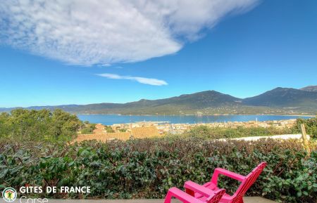 Gite n &deg;24451 Propriano - Corse - G&icirc;te &agrave; Propriano, Corse du sud, le Grand Valinco, labellis&eacute; G&icirc;tes de France : la la terrasse