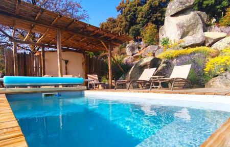 Gîte à Sollacaro, le grand Valinco, le sud corse, labellisé Gîtes de France : la piscine Gite n °20393 Sollacaro - Corse - Gîte à Sollacaro, le grand Valinco, le sud corse, labellisé Gîtes de France : la piscine