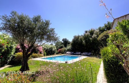 Gite n &deg;60501 Montegrosso - Corse - G&icirc;te &agrave; Montegrosso, Balagne, Haute-Corse, labellis&eacute; G&icirc;tes de France : le jardin et la piscine