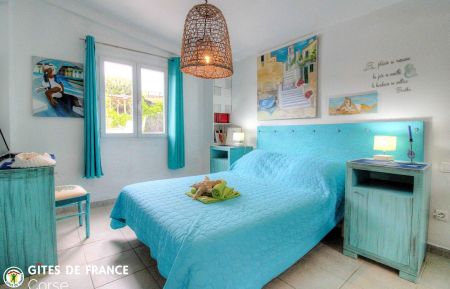 Chambre d'Hôtes à Pianotoli Caldarello - le sud Corse - labellisé Gîtes de France : La chambre Kamer bij particulieren nr.22772 Pianottoli-Caldarello - Corse - Chambre d'Hôtes à Pianotoli Caldarello - le sud Corse - labellisé Gîtes de France : La chambre