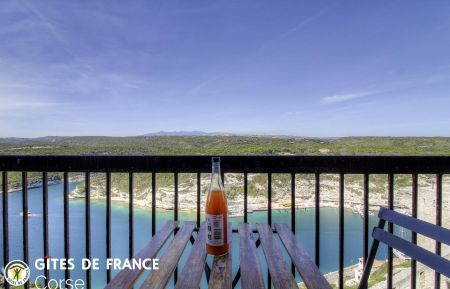 Gite n &deg;25452 Bonifacio - Corse - G&icirc;te &agrave; Bonifacio, le Sud Corse, labellis&eacute; G&icirc;tes de France : le balcon