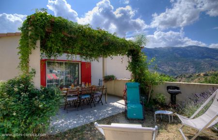 Gite n &deg;58451 Corscia - Corse - G&icirc;te &agrave; Corscia, Centre Corse, Haute-Corse, labellis&eacute; G&icirc;tes de France :  la terrasse