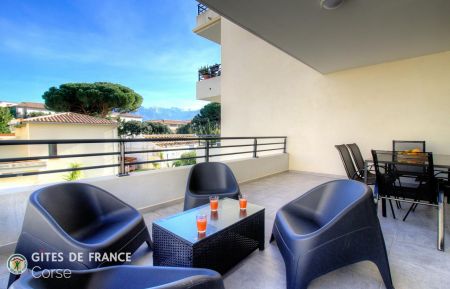 Gite à Calvi, Balagne, labellisé Gites de France : la terrasse Gite n °64631 Calvi - Corse - Gite à Calvi, Balagne, labellisé Gites de France : la terrasse