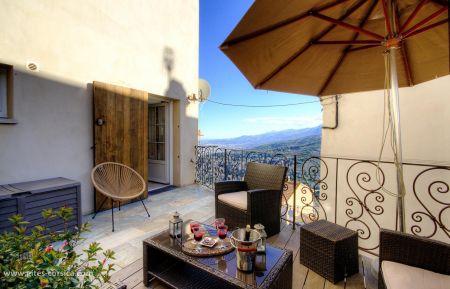 Gite n &deg;58392 Borgo - Corse - G&icirc;te &agrave; Borgo, Grand Bastia, Haute-Corse, labellis&eacute; G&icirc;tes de France : la terrasse