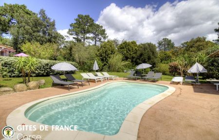 Gite n &deg;23022 Porto-Vecchio - Corse - G&icirc;te &agrave; Porto-Vecchio, le sud Corse, labellis&eacute; G&icirc;tes de France : la piscine