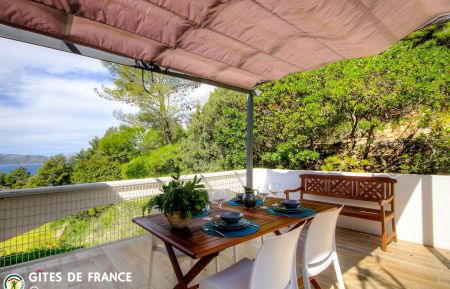 Gite n &deg;63701 Saint-Florent - Corse - Gite &agrave; Saint-Florent, Grand-Bastia, Haute-Corse, labellis&eacute; Gites de France: la terrasse