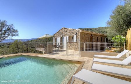 Gite n &deg;18172 Figari - Corse - Gite &agrave; Figari, le Sud Corse, Labeliss&eacute; G&icirc;tes de France : la piscine