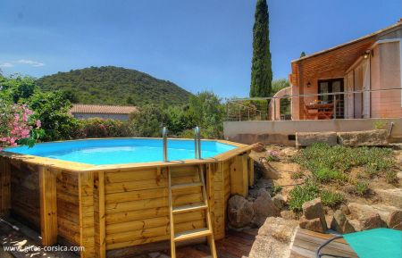 Gite n &deg;25441 Porto-Vecchio - Corse - G&icirc;te &agrave; Bocca dell'Oro, Porto-Vecchio, le Sud Corse, labellis&eacute; G&icirc;tes de France : la piscine