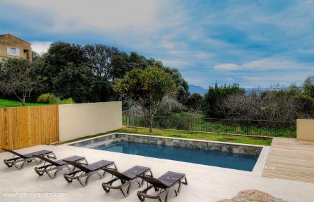 Gîte à Lumio, Balagne, Haute-Corse, labellisé Gîtes de France : la piscine commune Gite n °60366 Lumio - Corse - Gîte à Lumio, Balagne, Haute-Corse, labellisé Gîtes de France : la piscine commune