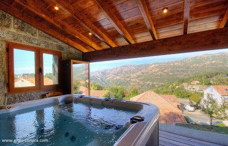 Kamer bij particulieren nr.16061 Aull&egrave;ne - Corse - Chambres d'h&ocirc;tes &agrave; Aull&egrave;ne en Corse du sud, labellis&eacute;es G&icirc;tes de France :  le jacuzzi