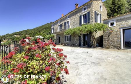 Gite n &deg;28581 Sollacaro - Corse - Gite &agrave; Sollacaro, Le Grand Valinco, Corse du Sud, labellis&eacute; G&icirc;tes de France :  la terrasse