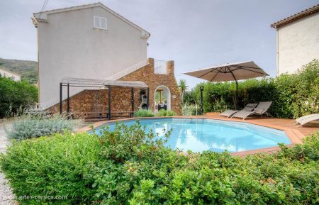Kamer bij particulieren nr.57321 Calenzana - Corse - Chambres d'h&ocirc;tes &agrave; Calenzana, Balagne, Haute-Corse, labellis&eacute;es G&icirc;tes de France : la piscine
