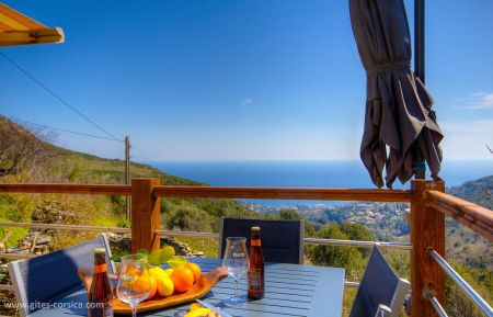 Gîte à Brando, Grand Bastia, Haute-Corse, labellisé Gites de France : la terrasse Gite n °63251 Brando - Corse - Gîte à Brando, Grand Bastia, Haute-Corse, labellisé Gites de France : la terrasse