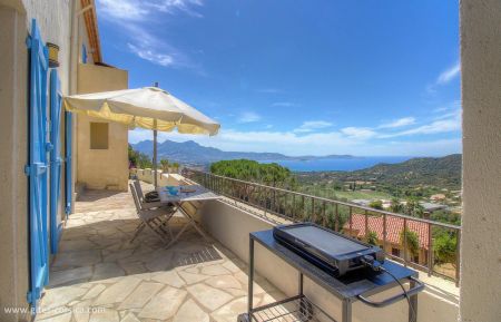 Gite n &deg;63081 Lumio - Corse - G&icirc;te &agrave; Lumio, Balagne, Haute-Corse, labellis&eacute; G&icirc;tes de France : la terrasse