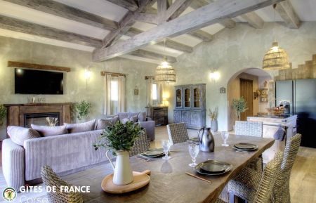 Gite n &deg;64411 Oletta - Corse - G&icirc;te &agrave; Oletta, Le Grand Bastia, Haute-Corse, labellis&eacute; G&icirc;tes de France : le s&eacute;jour/cuisine