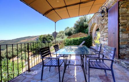 Gite n &deg;58762 Rogliano - Corse - G&icirc;te &agrave; Rogliano, Grand Bastia, Haute-Corse, labellis&eacute; Gites de France : la terrasse